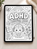 ADHD Coloring Book Printable – Instant Download PDF for Focus, Calm & Anxiety Relief