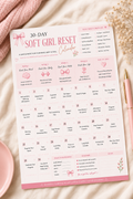 🌸 30-Day Soft Girl Reset Calendar | Printable & Digital Wellness