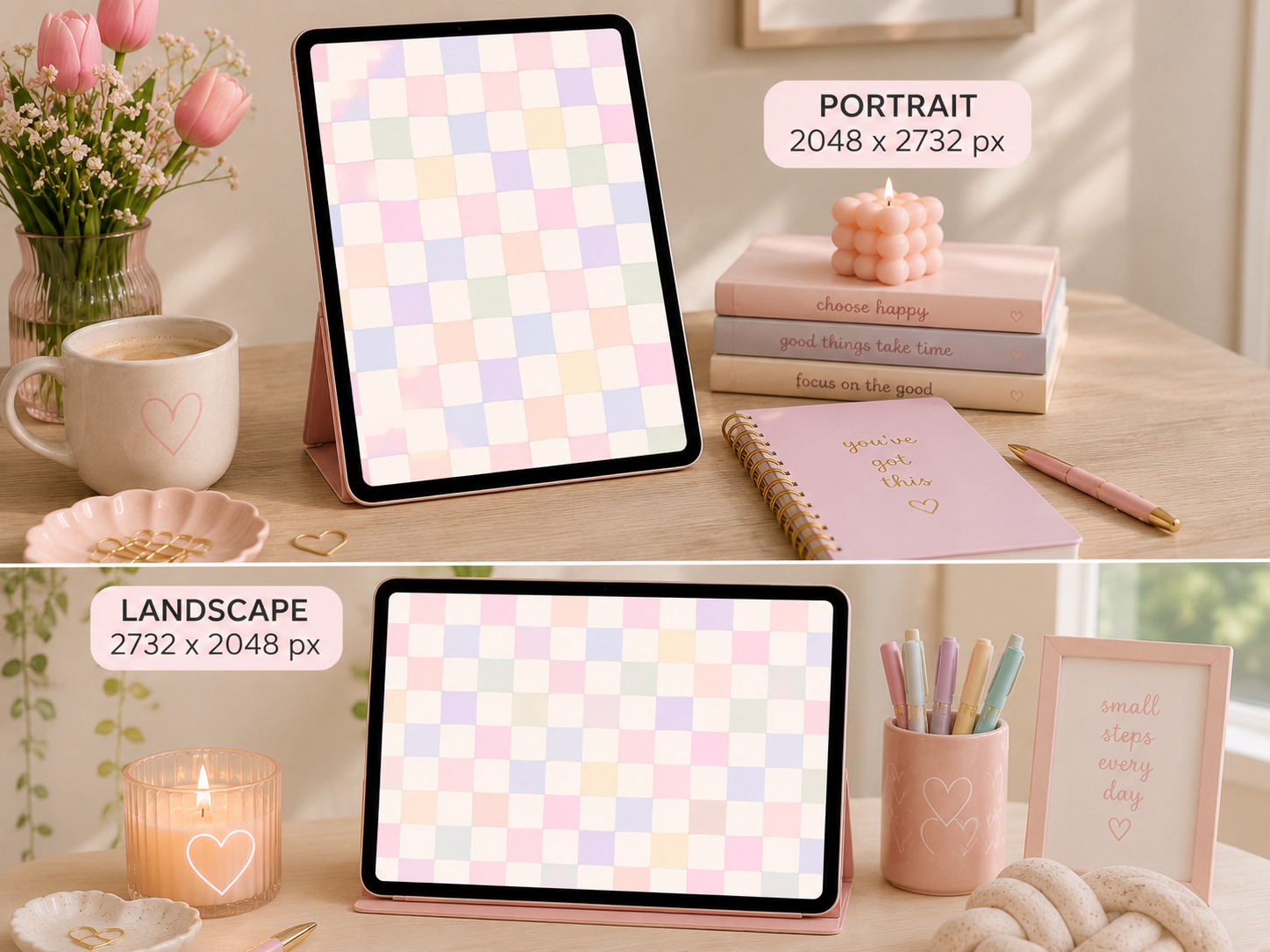 Pastel Color Block iPad Wallpaper | Digital Download