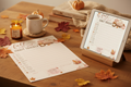 Fall Soft Girl Habit Tracker printable shown on paper and tablet with cozy autumn aesthetic — PDF and PNG instant download